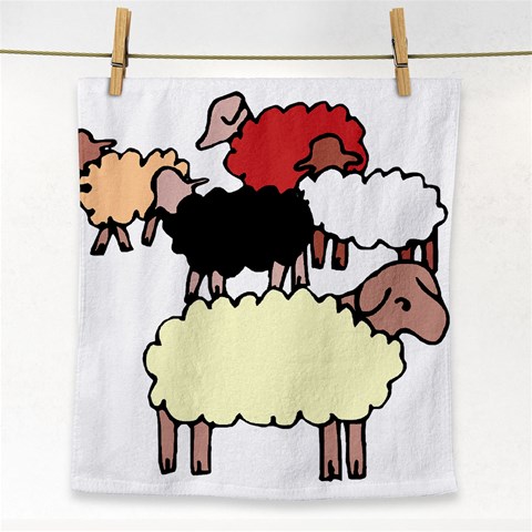 Sheep Face Towel from ArtsNow.com Front