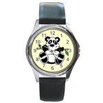 Panda 1 - Round Metal Watch