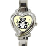 Panda 1 - Heart Italian Charm Watch