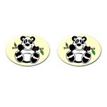Panda 1 - Cufflinks (Oval)