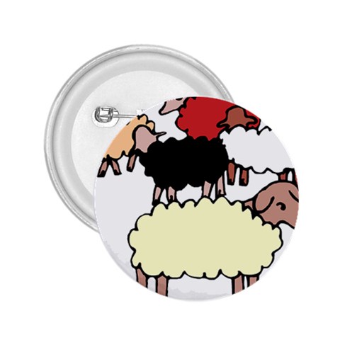 Sheep 2.25  Button from ArtsNow.com Front