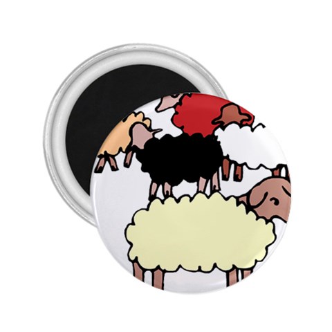 Sheep 2.25  Magnet from ArtsNow.com Front