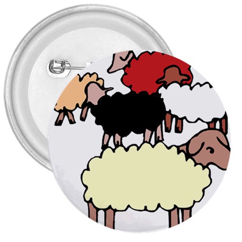 Sheep 3  Button from ArtsNow.com Front