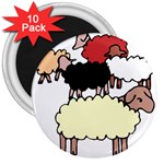 Sheep 3  Magnet (10 pack)