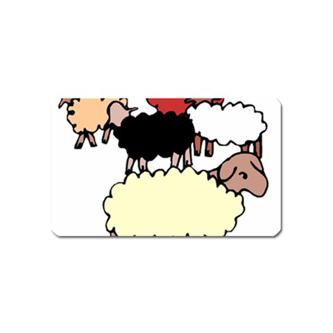 Sheep Magnet (Name Card) from ArtsNow.com Front
