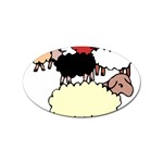 Sheep Sticker Oval (10 pack)