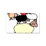 Sheep Sticker Rectangular (100 pack)
