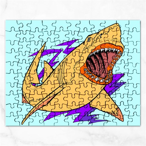 Man eater Jigsaw Puzzle (Rectangular) from ArtsNow.com Front