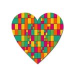 Abstract-background Heart Magnet