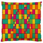 Abstract-background Large Cushion Case (One Side)