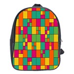 Abstract-background School Bag (XL)