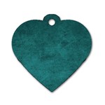 Background Green Dog Tag Heart (One Side)
