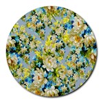 Background-flowers Round Mousepad