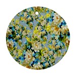 Background-flowers Ornament (Round)