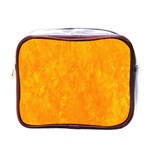 Background-yellow Mini Toiletries Bag (One Side)