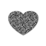 Design-85 Rubber Heart Coaster (4 pack)