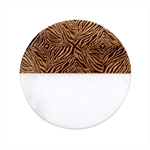 Design-85 Classic Marble Wood Coaster (Round) 