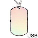 Pastel , Purple, Pink, Blue, Light, Mix Dog Tag USB Flash (Two Sides)