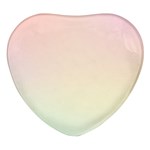 Pastel , Purple, Pink, Blue, Light, Mix Heart Glass Fridge Magnet (4 pack)