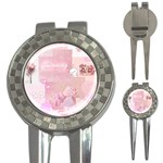 Pink Aesthetic, Clouds, Cute, Glitter, Hello Kitty, Pastel, Soft 3-in-1 Golf Divots