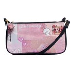 Pink Aesthetic, Clouds, Cute, Glitter, Hello Kitty, Pastel, Soft Shoulder Clutch Bag