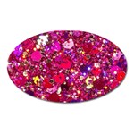 Pink Glitter, Cute, Girly, Glitter, Pink, Purple, Sparkle Oval Magnet