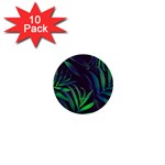 Tree Leaves 1  Mini Buttons (10 pack) 