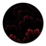 Amoled Red N Black Round Mousepad