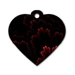 Amoled Red N Black Dog Tag Heart (Two Sides)