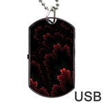 Amoled Red N Black Dog Tag USB Flash (Two Sides)