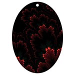 Amoled Red N Black UV Print Acrylic Ornament Oval