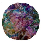 Abstract waves Large 18  Premium Round Cushions