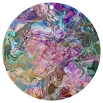 Abstract waves UV Print Acrylic Ornament Round