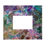 Abstract waves White Wall Photo Frame 5  x 7 