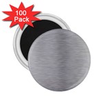 Aluminum Textures, Horizontal Metal Texture, Gray Metal Plate 2.25  Magnets (100 pack) 