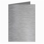 Aluminum Textures, Horizontal Metal Texture, Gray Metal Plate Greeting Cards (Pkg of 8)
