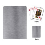 Aluminum Textures, Horizontal Metal Texture, Gray Metal Plate Playing Cards Single Design (Rectangle)