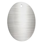 Aluminum Textures, Polished Metal Plate Ornament (Oval)