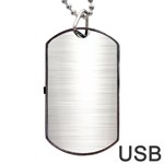 Aluminum Textures, Polished Metal Plate Dog Tag USB Flash (One Side)
