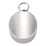 Aluminum Textures, Polished Metal Plate Mini Silver Compasses