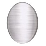 Aluminum Textures, Polished Metal Plate Oval Glass Fridge Magnet (4 pack)