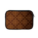 Brown Floral Pattern Floral Vintage Pattern, Brown Vintage Apple MacBook Pro 15  Zipper Case