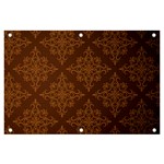 Brown Floral Pattern Floral Vintage Pattern, Brown Vintage Banner and Sign 6  x 4 