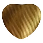 Gold, Golden Background ,aesthetic Heart Glass Fridge Magnet (4 pack)