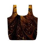 Gold, Golden Background Full Print Recycle Bag (M)