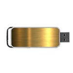 Golden Textures Polished Metal Plate, Metal Textures Portable USB Flash (One Side)