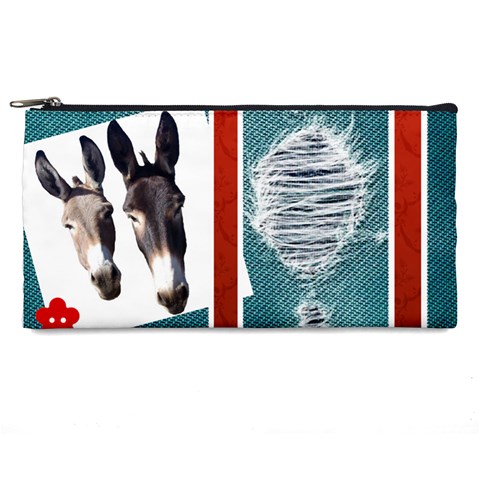 Two donks Pencil Case from ArtsNow.com Front