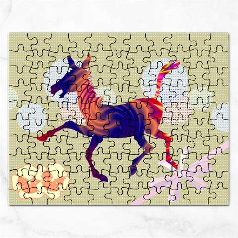 Funny Donkey Jigsaw Puzzle (Rectangular) from ArtsNow.com Front