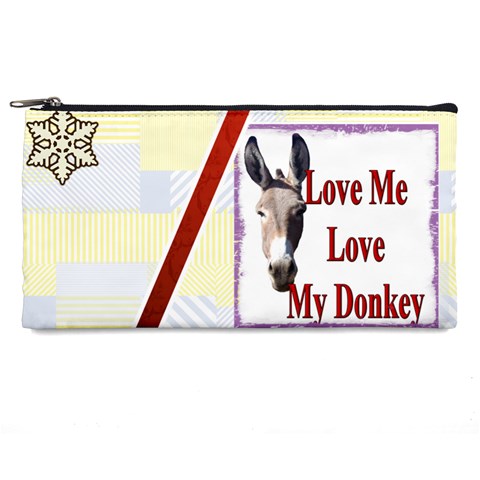 Love my donkey 2 Pencil Case from ArtsNow.com Front
