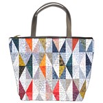 Mosaic, Colorful, Rhombuses, Pattern, Geometry Bucket Bag